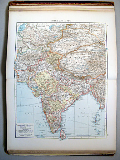 The Times Atlas 1900
81.82. Central Asia and India