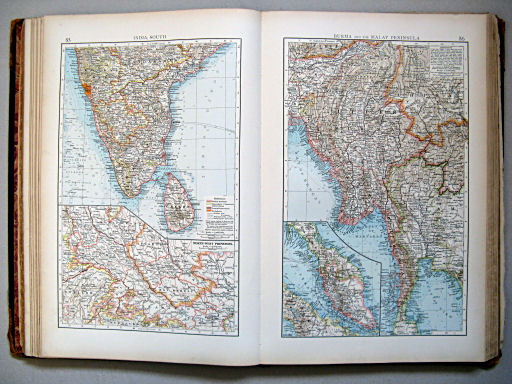 The Times Atlas 1900
85. India, south
86. Burma and the Malay Peninsula