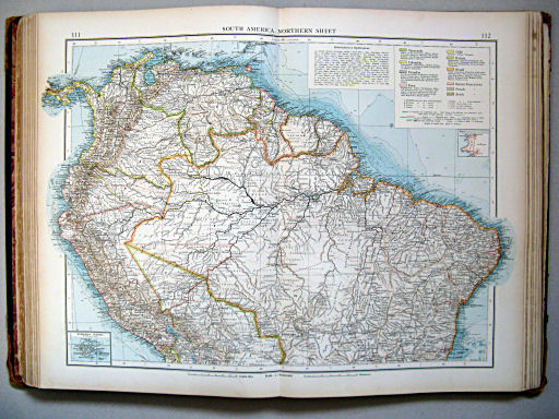 The Times Atlas 1900
111.112. South America, northern sheet