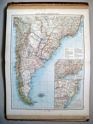 The Times Atlas 1900
113.114. South America, southern sheet