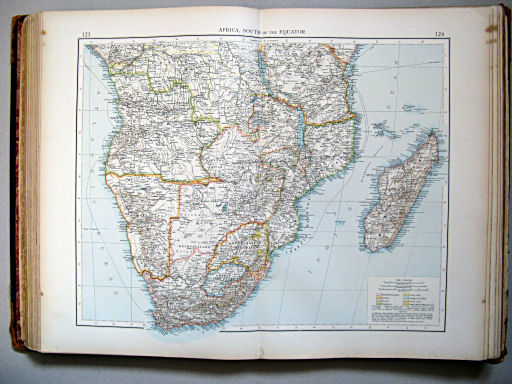 The Times Atlas 1900
123.124. Africa, south of the Equator
