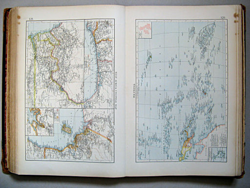 The Times Atlas 1900
125. West Africa, colonial map
126. Polynesia