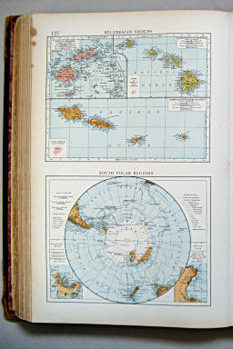 The Times Atlas 1900
127. Polynesian Groups. South Polar Regions