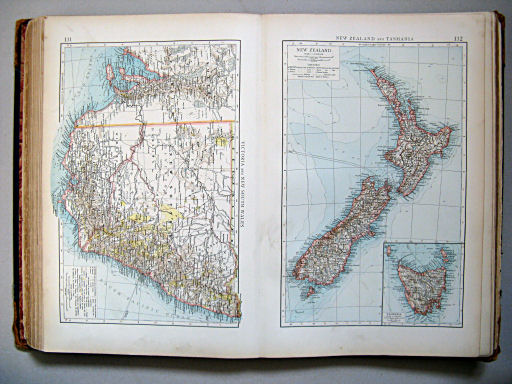The Times Atlas 1900
131. Victoria and New South Wales
132. New Zealand and Tasmania
