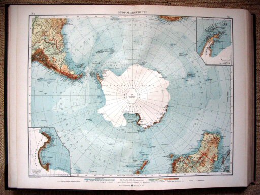 Andrees öst.-ung. Handatlas 1904
Zuidpoolgebied (kaart 5a.6a)