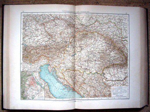 Andrees öst.-ung. Handatlas 1904
Oostenrijk-Hongarije (kaart 31.32)