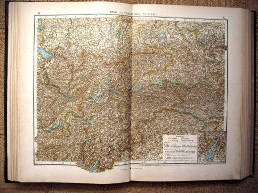 Andrees öst.-ung. Handatlas 1904
Tirol, Salzburg (kaart 41.42)