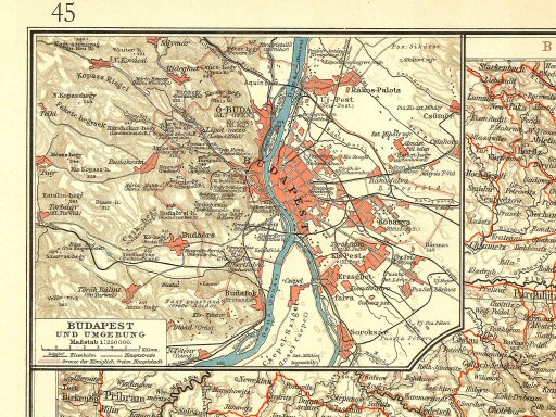 Andrees öst.-ung. Handatlas 1904
Budapest (bijkaart 45.46)