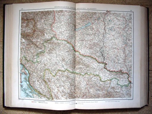 Andrees öst.-ung. Handatlas 1904
Zuidwest-Hongarije, Kroatië-Slavonië
(kaart 49.50)