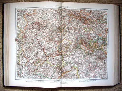 Andrees öst.-ung. Handatlas 1904
West-Duitsland (kaart 61.62)