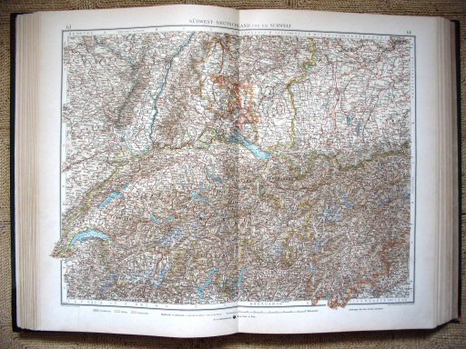 Andrees öst.-ung. Handatlas 1904
Zuidwest-Duitsland (kaart 63.64)