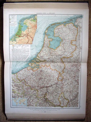 Andrees öst.-ung. Handatlas 1904
Nederland en België (kaart 67.68)