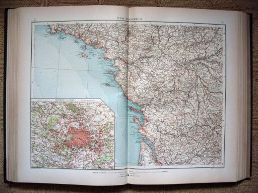 Andrees öst.-ung. Handatlas 1904
West-Frankrijk (kaart 73.74)