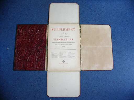 Supplement Andrees Handatlas 1887
Bewaarmap, opengeslagen