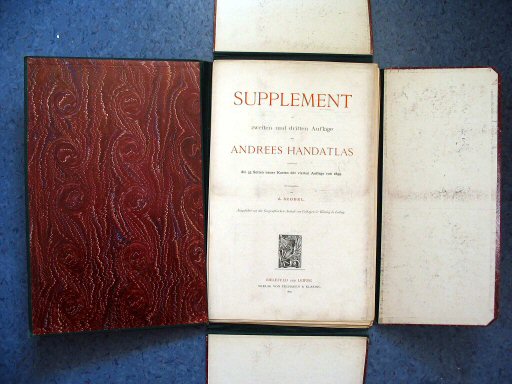 Supplement Andrees 1899
Bewaarmap met kaarten