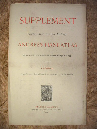 Supplement Andrees 1899
Titelpagina