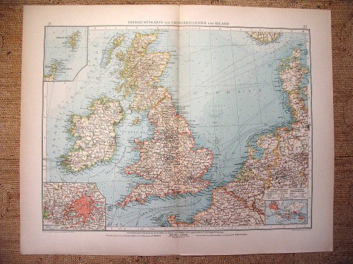 Supplement Andrees 1899
Britse eilanden (kaart 21.22)