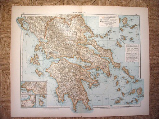 Supplement Andrees 1899
Griekenland (kaart 25.26)