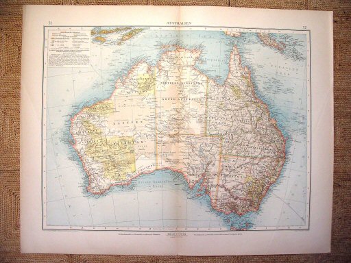 Supplement Andrees 1899
Australië (kaart 51.52)