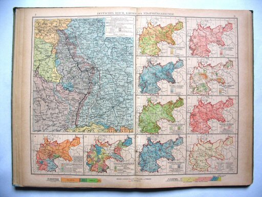 Ergänzungsband Andrees 1922
Westgrens Duitsland en thematische kaartjes (kaart 7.8)