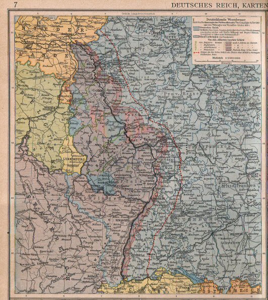 Ergänzungsband Andrees 1922
Westgrens Duitsland (bijkaart 7.8)