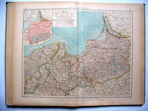 Ergänzungsband Andrees 1922
West- en Oost-Pruisen (kaart 9.10)