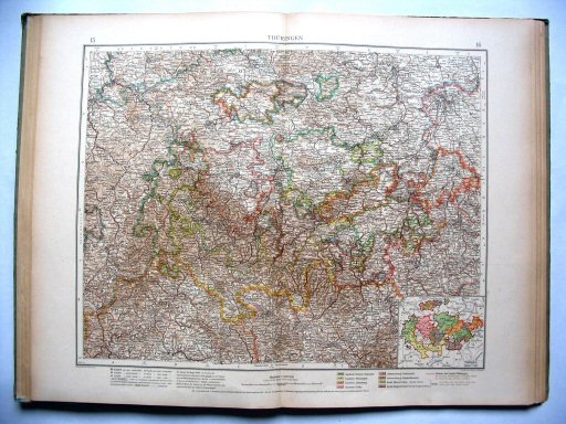 Ergänzungsband Andrees 1922
Thüringen (kaart 15.16)