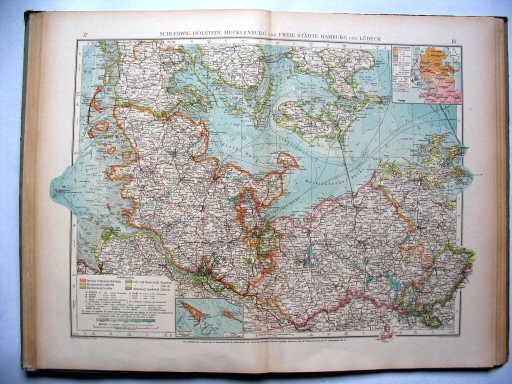 Ergänzungsband Andrees 1922
Noord-Duitsland (kaart 17.18)