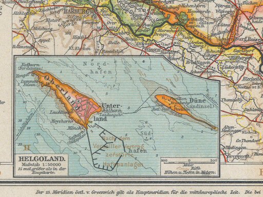 Ergänzungsband Andrees 1922
Helgoland (bijkaart 17.18)