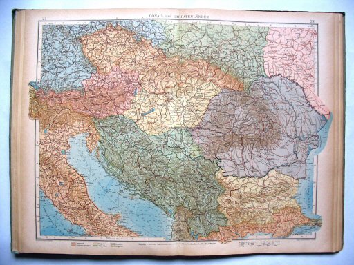 Ergänzungsband Andrees 1922
Donau- en Karpatenlanden (kaart 27.28)