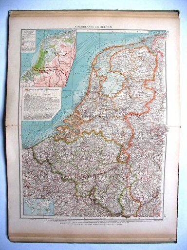 Ergänzungsband Andrees 1922
Nederland, België (kaart 35.36)