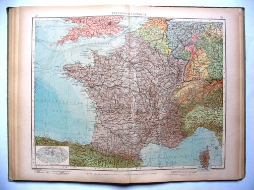 Ergänzungsband Andrees 1922
Frankrijk (kaart 37.38)