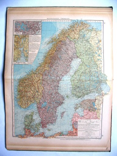 Ergänzungsband Andrees 1922
Scandinavië (kaart 39.40)