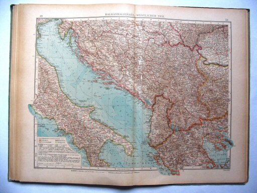 Ergänzungsband Andrees 1922
Balkan, west (kaart 49.50)