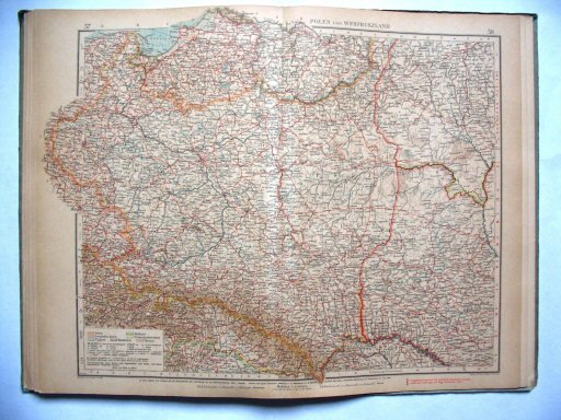 Ergänzungsband Andrees 1922
Polen, West-Rusland (kaart 57.58)