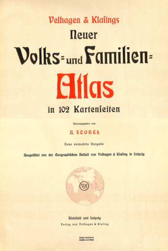 Volks u. Familien-Atlas 1905
Titelpagina