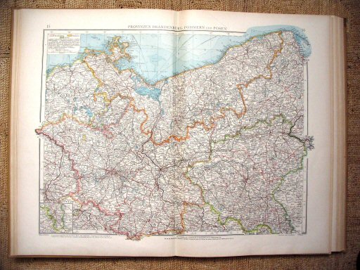 Volks u. Familien-Atlas 1905
Berlijn, Oostzeekust (kaart 15.16)