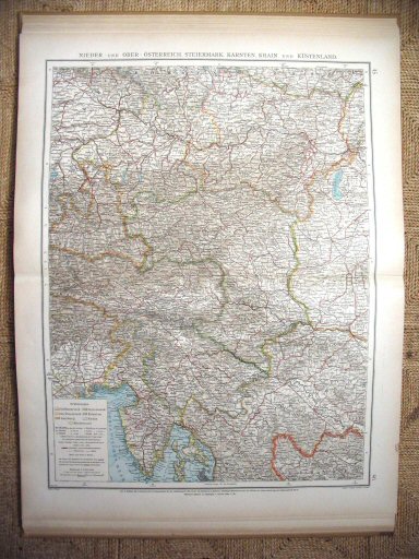 Volks u. Familien-Atlas 1905
Midden-Oostenrijk (kaart 45.46)