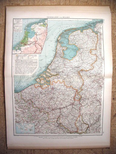 Volks u. Familien-Atlas 1905
Nederland, België (kaart 49.50)