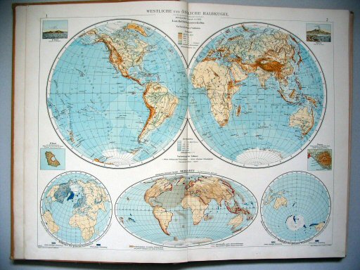 Velhagen & Klasings Kleiner Handatlas (1912)
1.2. Westliche und östliche Halbkugel