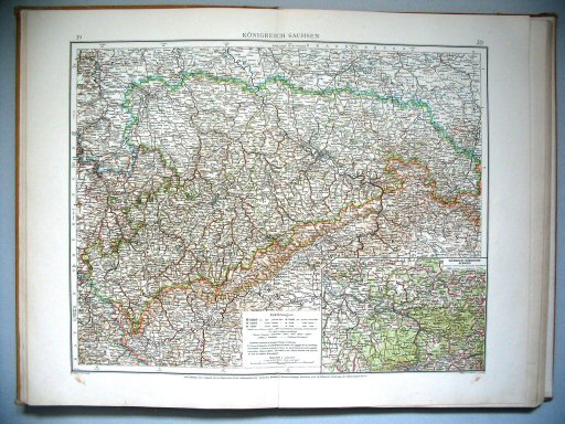 Velhagen & Klasings Kleiner Handatlas (1912)
19.20. Königreich Sachsen