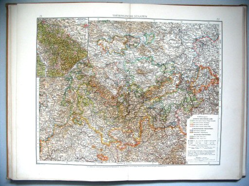 Velhagen & Klasings Kleiner Handatlas (1912)
21.22. Thüringische Staaten
