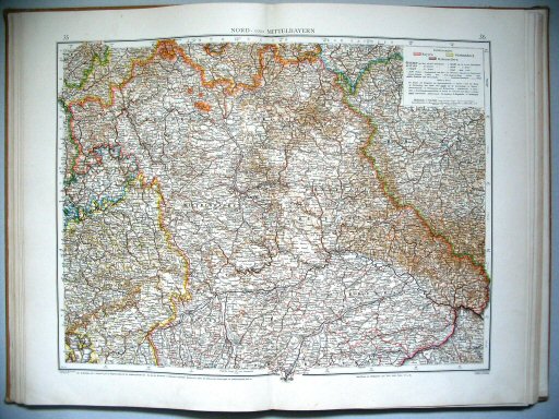Velhagen & Klasings Kleiner Handatlas (1912)
35.36. Nord- und Mittelbayern