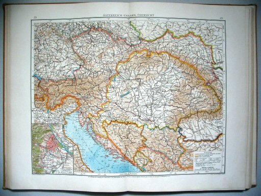 Velhagen & Klasings Kleiner Handatlas (1912)
39.40. Österreich-Ungarn, Übersicht