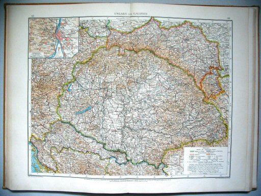 Velhagen & Klasings Kleiner Handatlas (1912)
43.44. Ungarn und Galizien