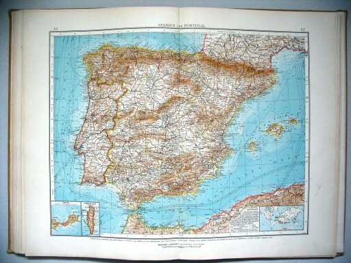 Velhagen & Klasings Kleiner Handatlas (1912)
61.62. Spanien und Portugal