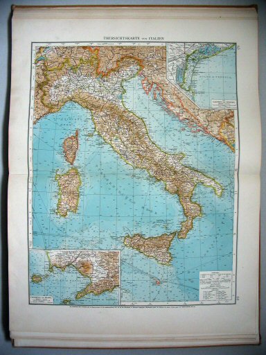 Velhagen & Klasings Kleiner Handatlas (1912)
63.64. Übersichtskarte von Italien