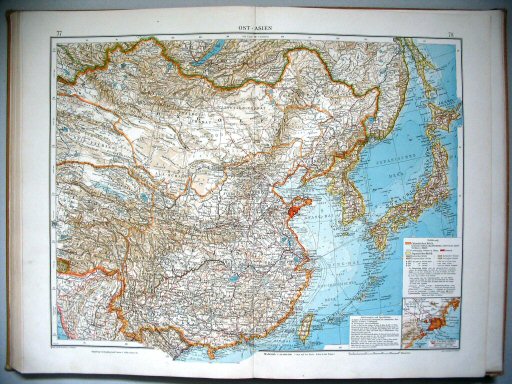 Velhagen & Klasings Kleiner Handatlas (1912)
77.78. Ost-Asien