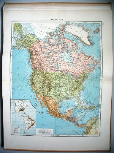 Velhagen & Klasings Kleiner Handatlas (1912)
87.88. Nordamerika