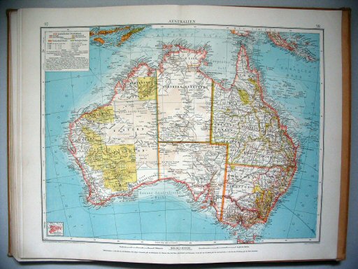Velhagen & Klasings Kleiner Handatlas (1912)
97.98. Australien
